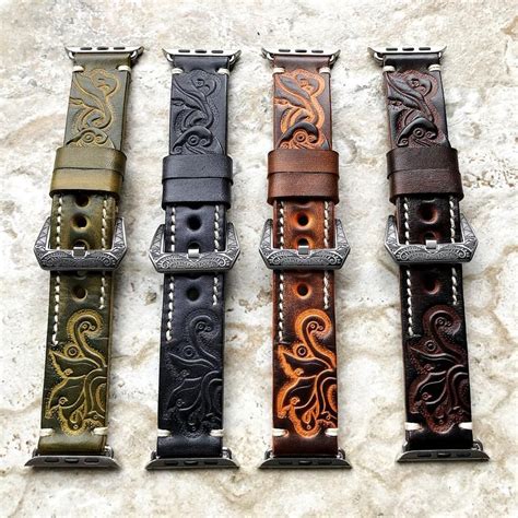 leather iphone watch bands